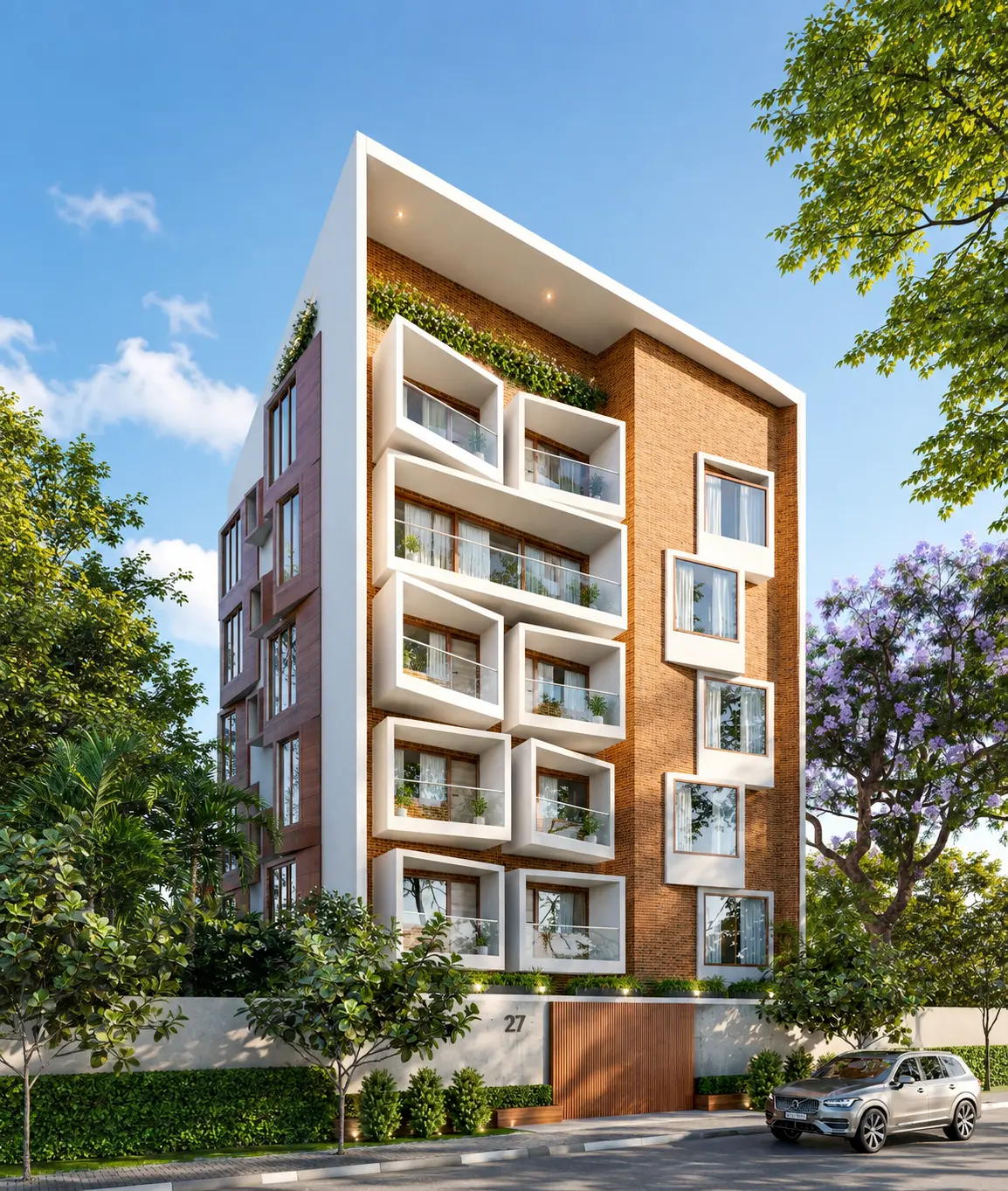 Portfolio 3d render exterior apartment 01