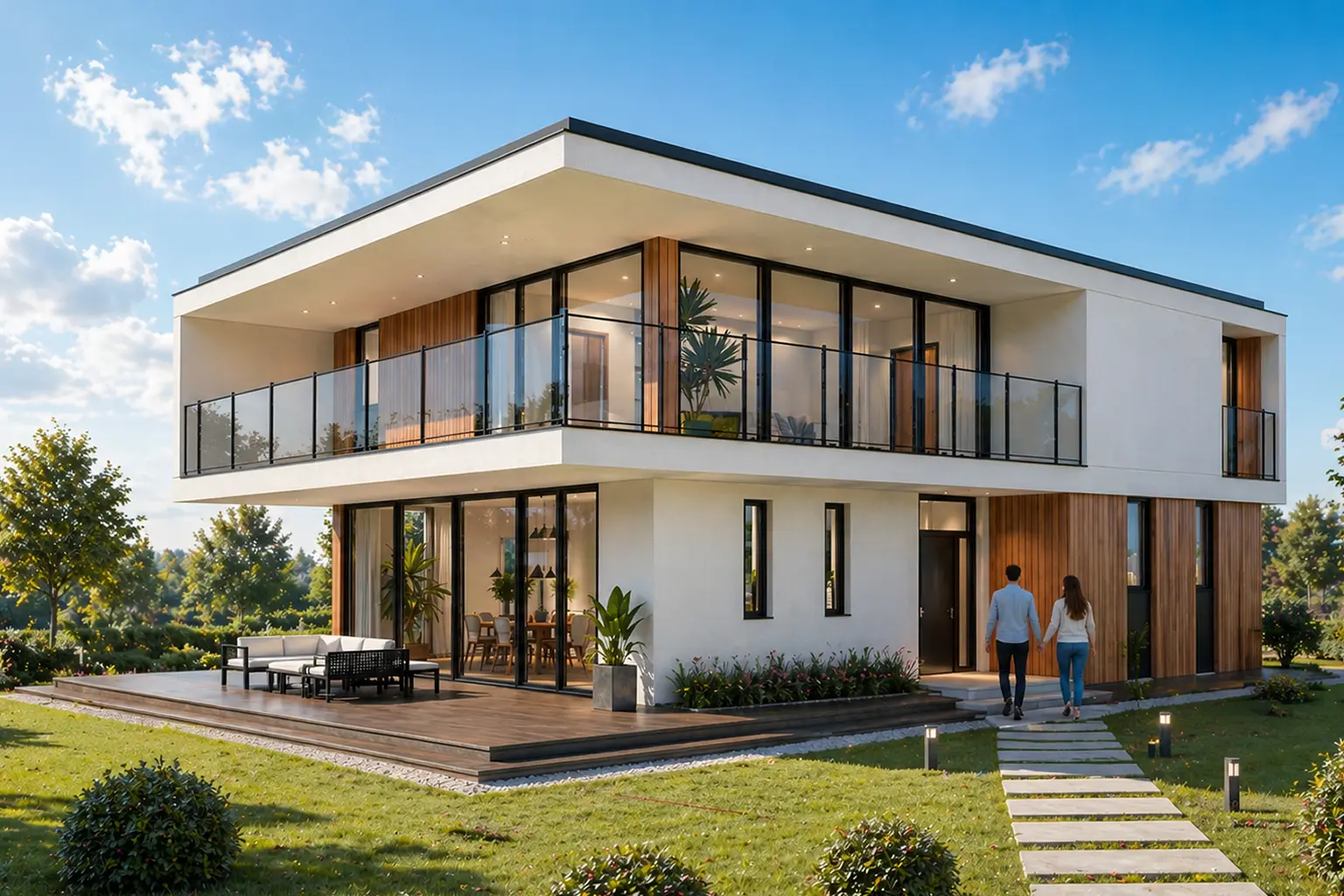 3d render exterior bangalore villa house