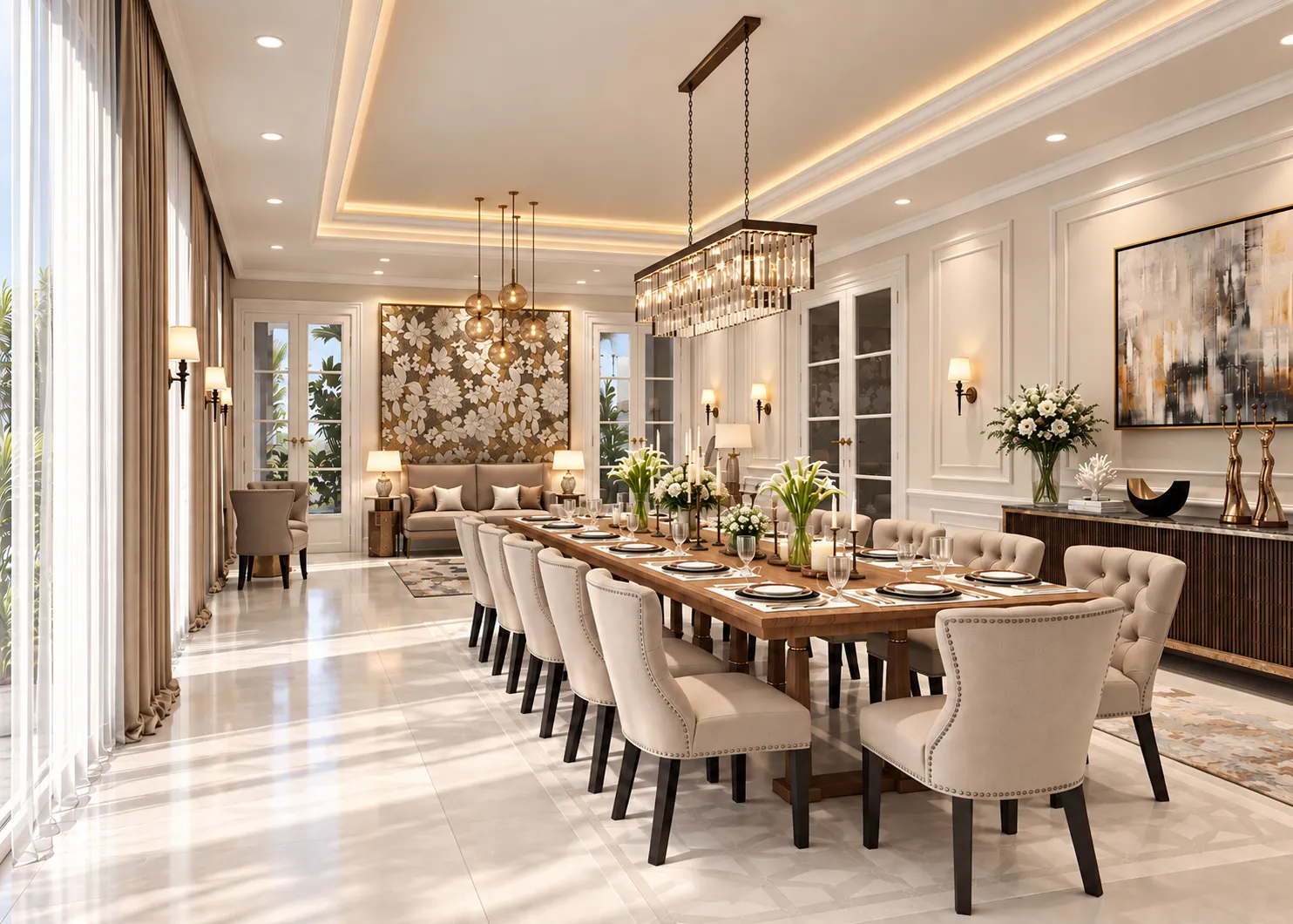 Portfolio 3d render interior house residence paris